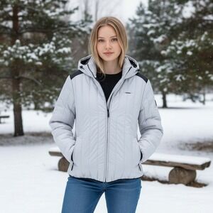 G-Star RAW Meefic Vertical Quilted Jacket‎ Blue Women's Puffer Medium NWT $260